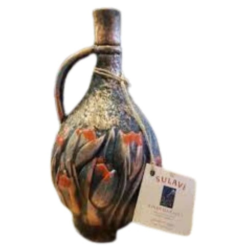 Sulavi Pirosmani | Red Semi Sweet Wine Ceramic Bottle - NV