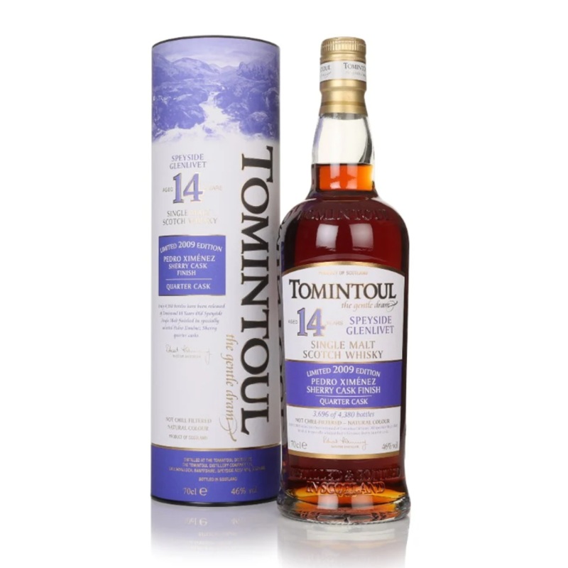Tomintoul 14 Year Old 2009 PX Sherry Quarter Cask Finish Single Malt Scotch Whisky | 700ML