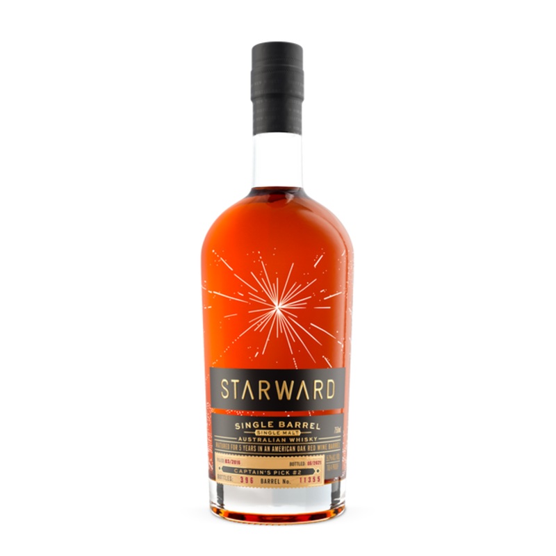 Starward Single Malt Barrell No. 11355 Captains Pick #2 Australian Whisky