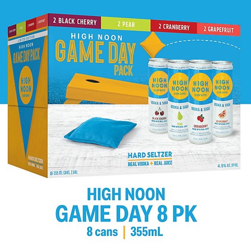 High Noon Vodka & Soda Game Day Cocktail | 8x355ML