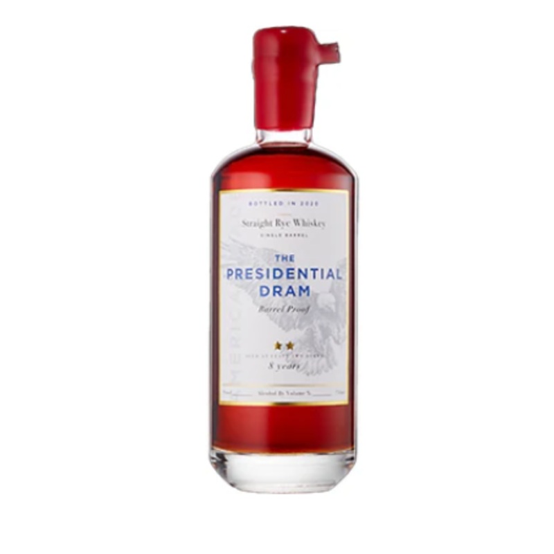 The Presidential Dram Single Barrel 8 Year Old Straight Bourbon Whiskey | 700ML