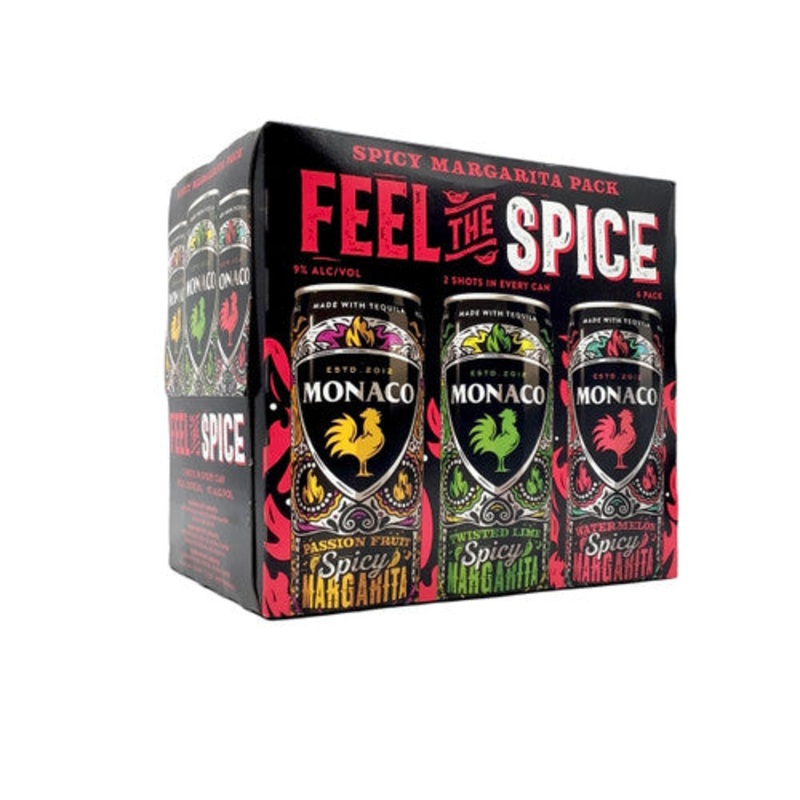 Monaco Spicy Margarita Variety Pack Cocktail |6x355ML