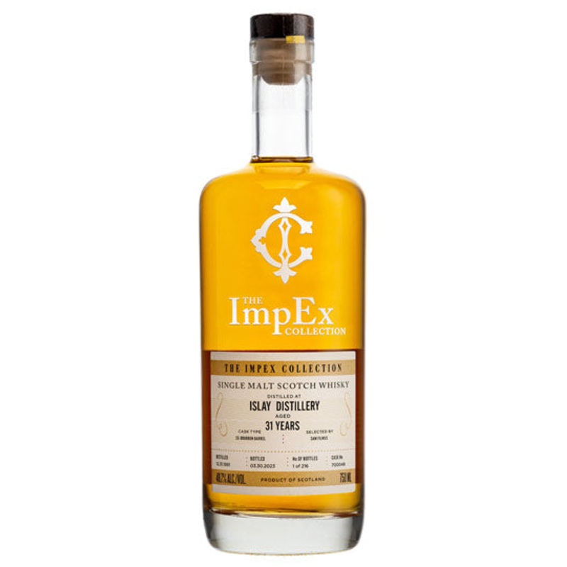 The Impex Collection Islay Distillery 31 Year Old Ex Bourbon Barrel # 700048 Islay Single Malt 1991 Scotch Whisky