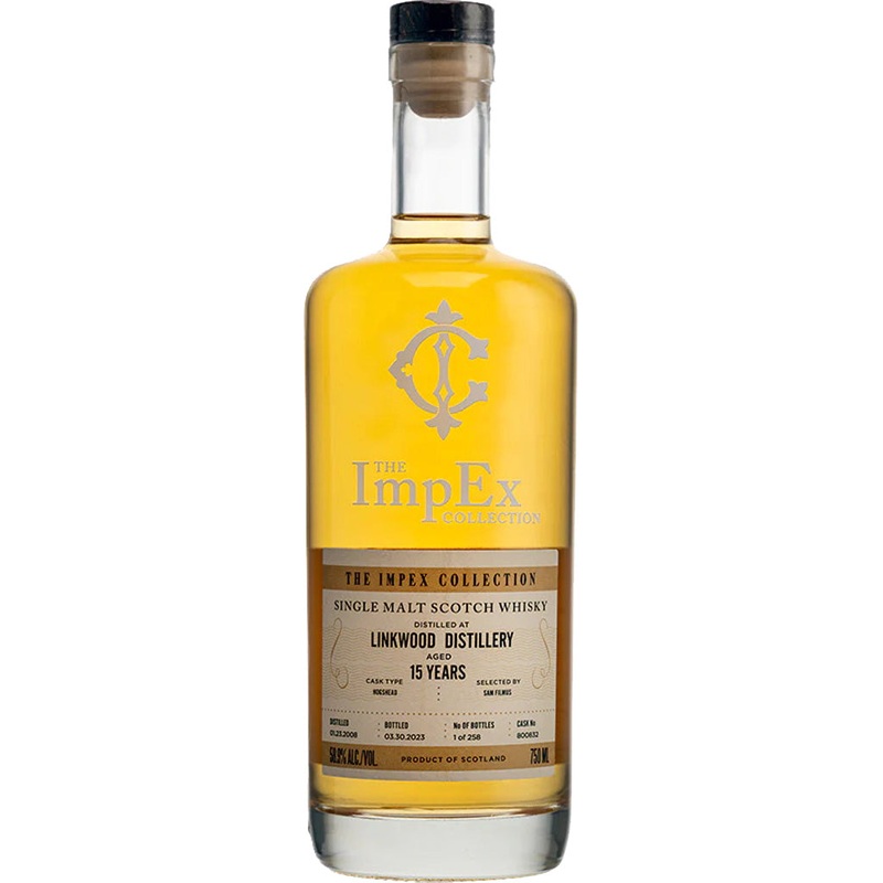 The Impex Collection Linkwood 15 Year Old Hogshead # 800832 Speyside Single Malt 2008 Scotch Whisky