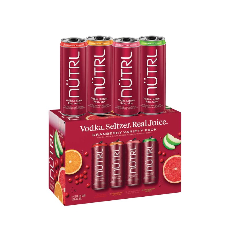 Nutrl Cranberry Vodka Seltzer Cocktail | 8x355ML