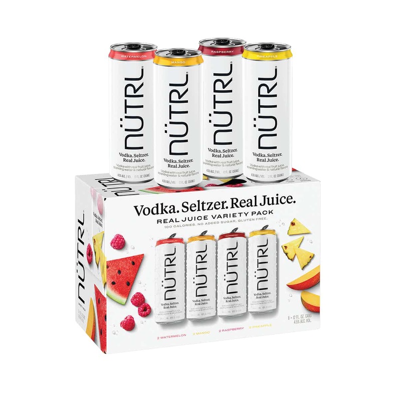 Nutrl Fruit Juice Seltzer Variety Cocktail | 8x355ML