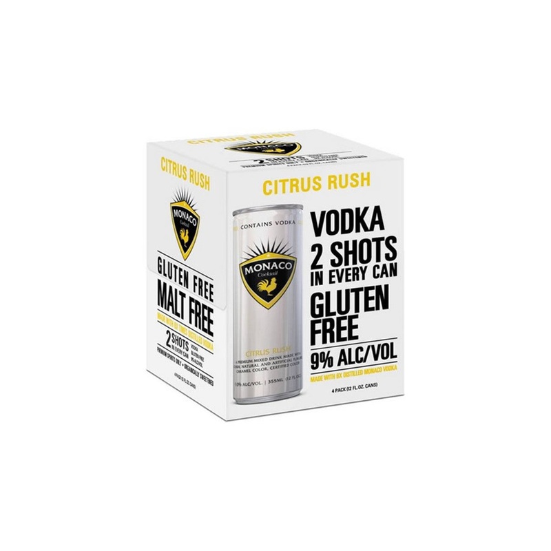 Monaco Citrus Rush Cocktail | 4x355ML
