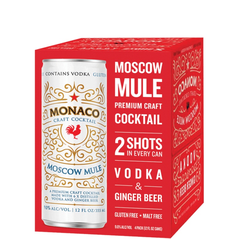 Monaco Moscow Mule Cocktail | 4x355ML