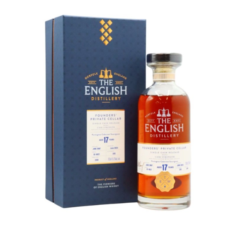 The English Founders Private Cellar Single Cabernet Sauvignon Cask 17 Year Old 2007 Vintage Scotch Whisky | 700ML