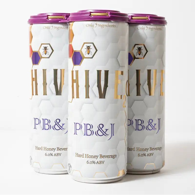 Hive2o Hard Honey PB&J Cocktail | 4x355ML