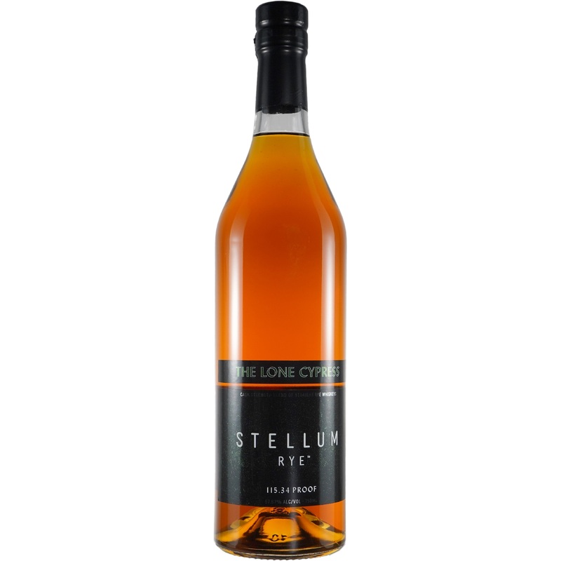 Stellum Black Label Lone Cypress Cask Strength Rye Whiskey