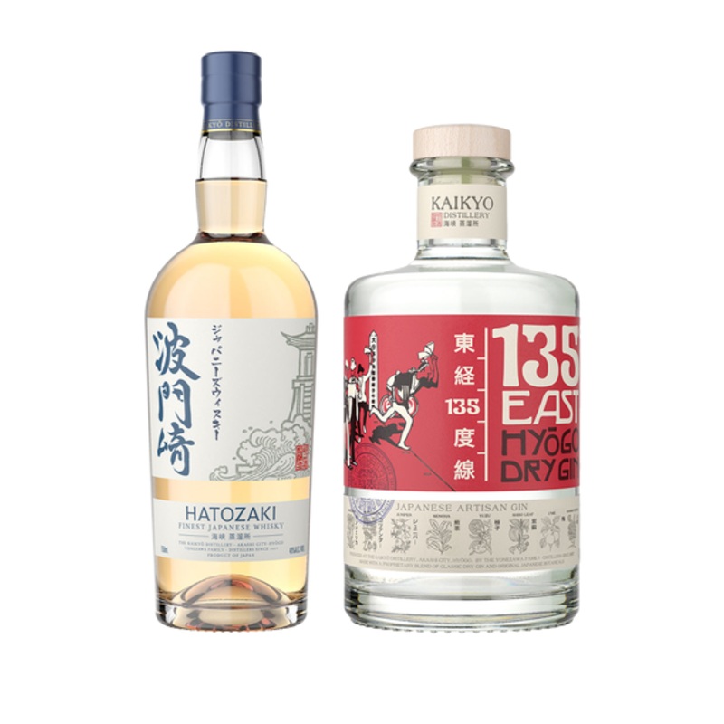 Hatozaki Finest Whisky & 135 East Hyogo Dry Gin