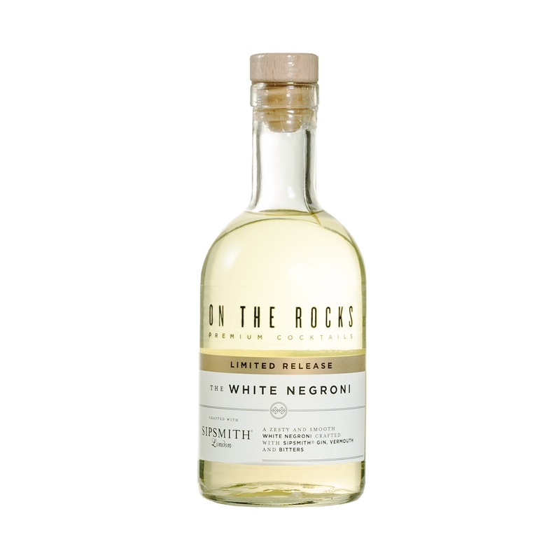 On The Rocks White Negroni Made With Sipsmith Gin Premium Cocktail | 375ML