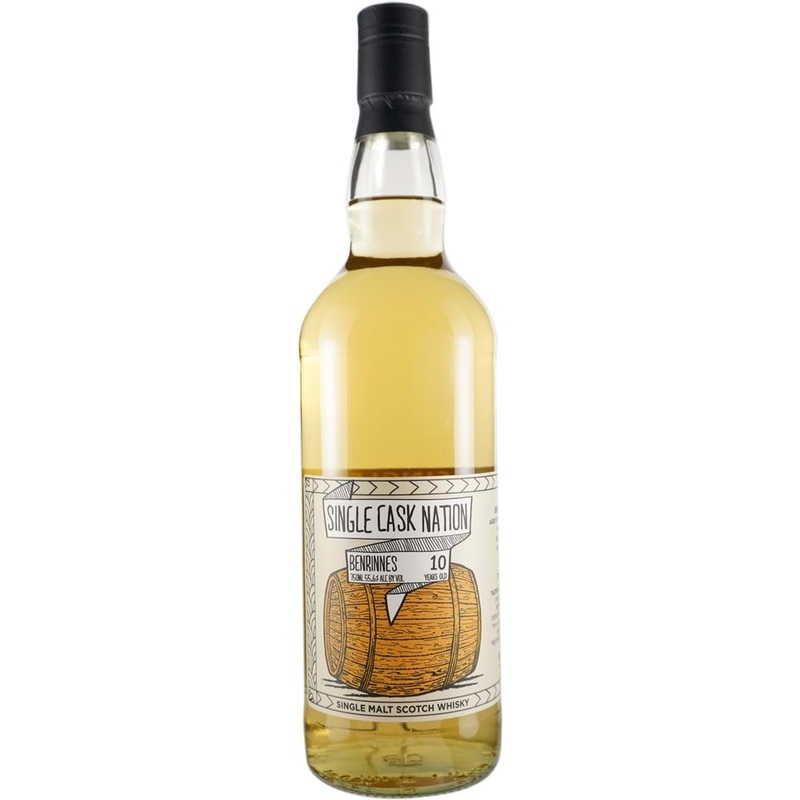 Single Cask Nation Benrinnes 10 Year Old Refill Bourbon Barrel # 309608 Scotch Whisky