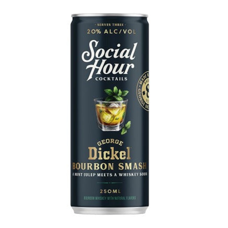 George Dickel Bourbon Smash Social Hour Cocktail | 250ML