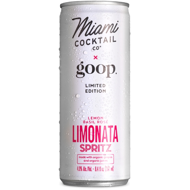 Miami Co Limited Editon Lemon Basil Rose Limonata Spritz Cocktail | 4x250ML