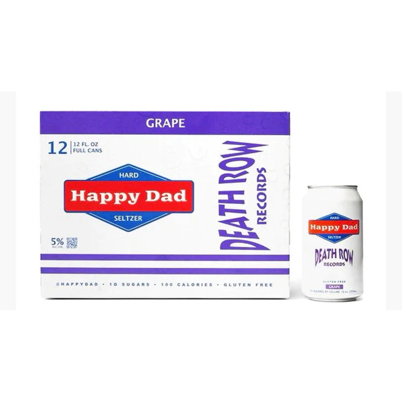 Happy Dad Death Row Records Grape Hard Seltzer Cocktail | 12x355ML