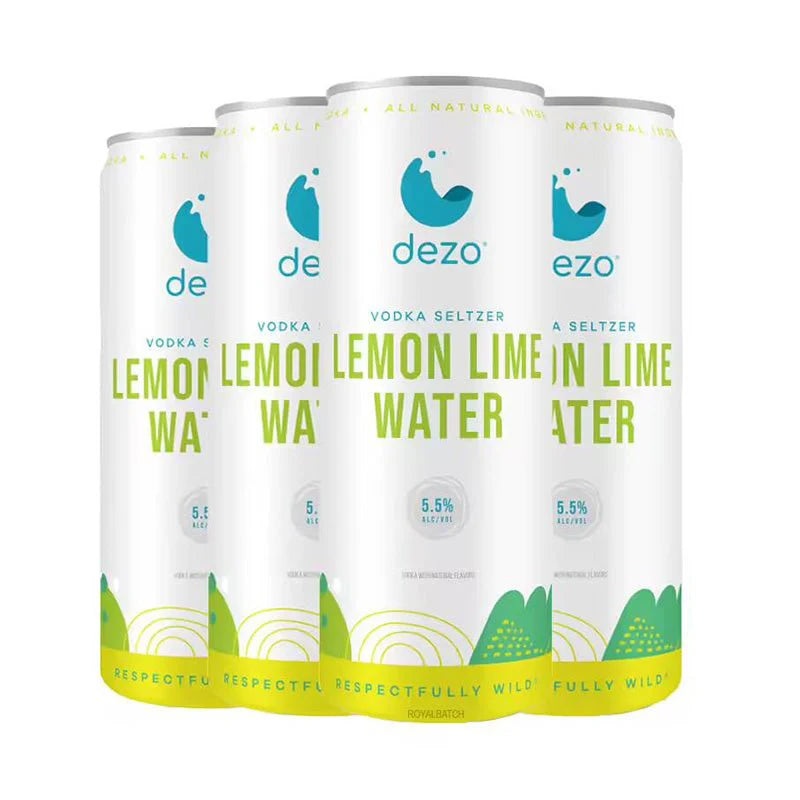 Dezo Spiked Lemon-Lime Water Vodka Seltzer Cocktail | 4x355ML
