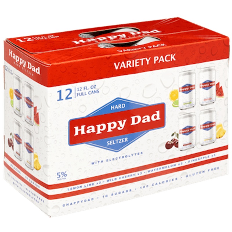 Happy Dad Variety Pack Hard Seltzer Cocktail | 12x355ML