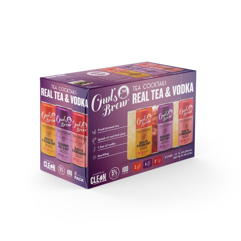 Owls Brew Tea Real Tea & Vodka Cocktail | 8x355ML