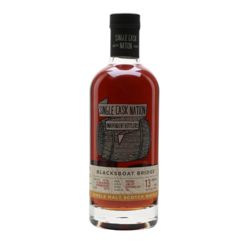 Single Cask Nation Blackboat Bridge Speyside 13 Year Old Single Malt Scotch Whisky